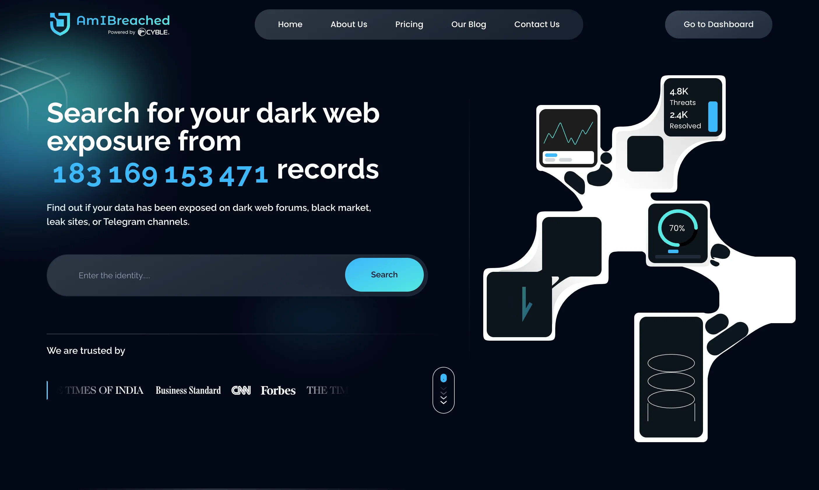AmIBreached là công cụ phát hiện thông tin bị rò rỉ trên dark web