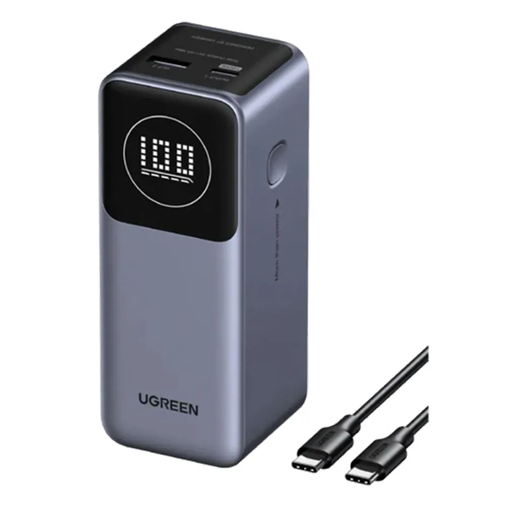 Ảnh sản phẩm pin sạc dự phòng Ugreen Nexode 12000mAh màu xám