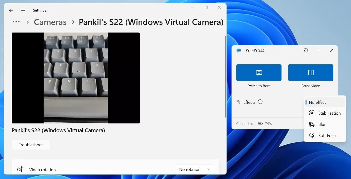 Biến điện thoại Android thành webcam chất lượng cao cho máy tính Windows