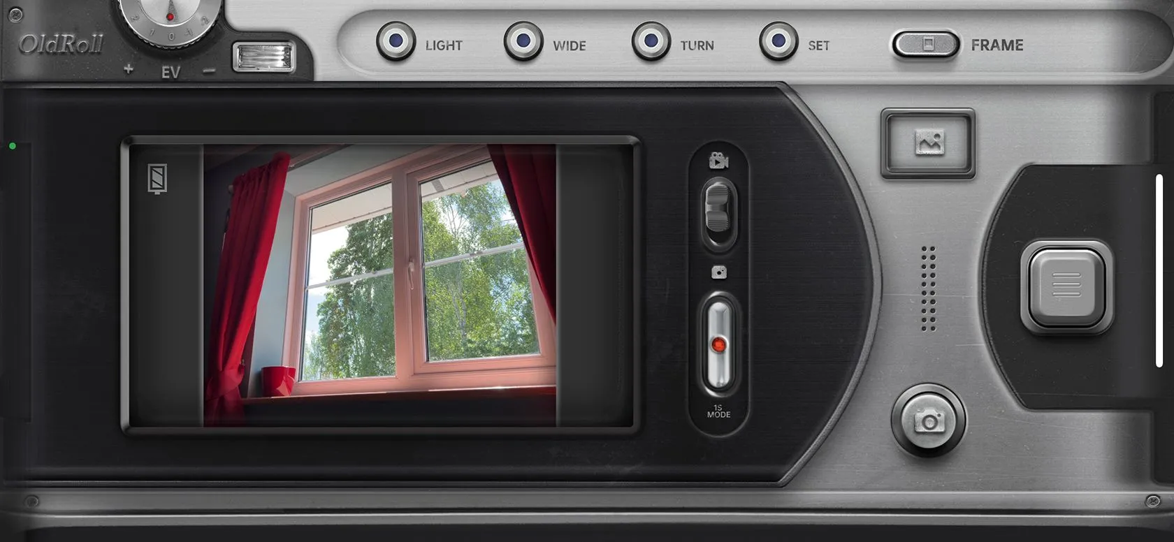 Biểu tượng camera quay video trong OldRoll
