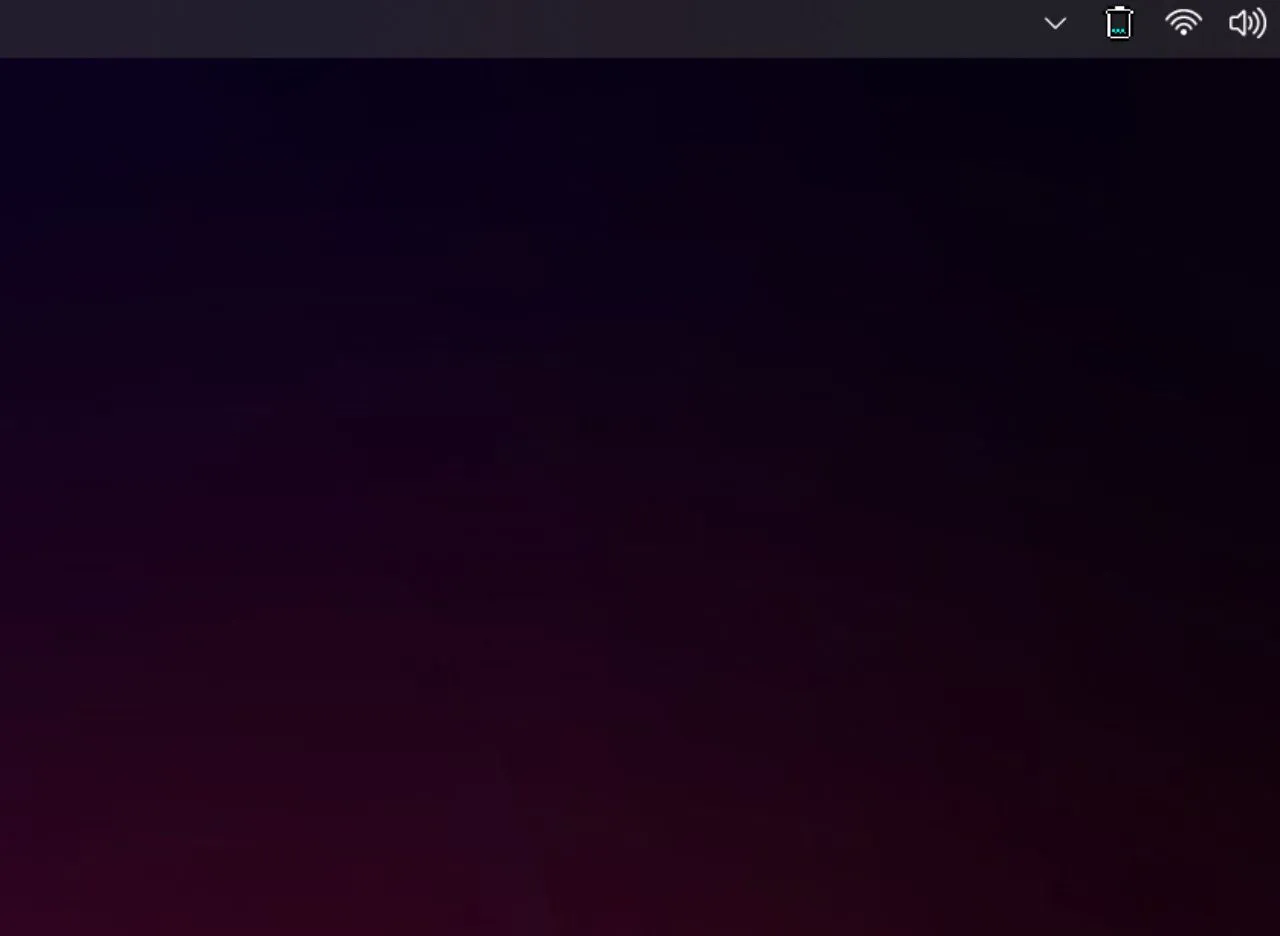 Biểu tượng MiniBin hiển thị trên thanh Taskbar của Windows 11, cho thấy trạng thái thùng rác