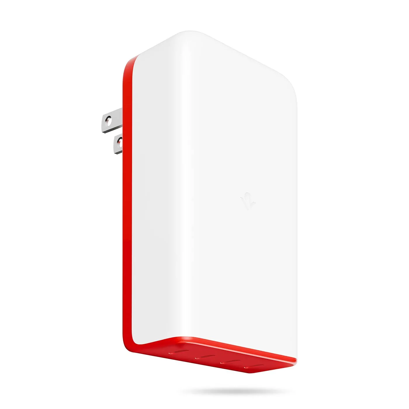 Bộ sạc Twelve South PlugBug 120W màu trắng đỏ với 4 cổng USB-C