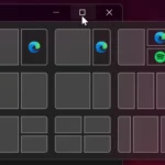 Các tùy chọn bố cục Snap Layouts đa dạng trên Windows 11 hiển thị khi di chuột qua nút phóng to.