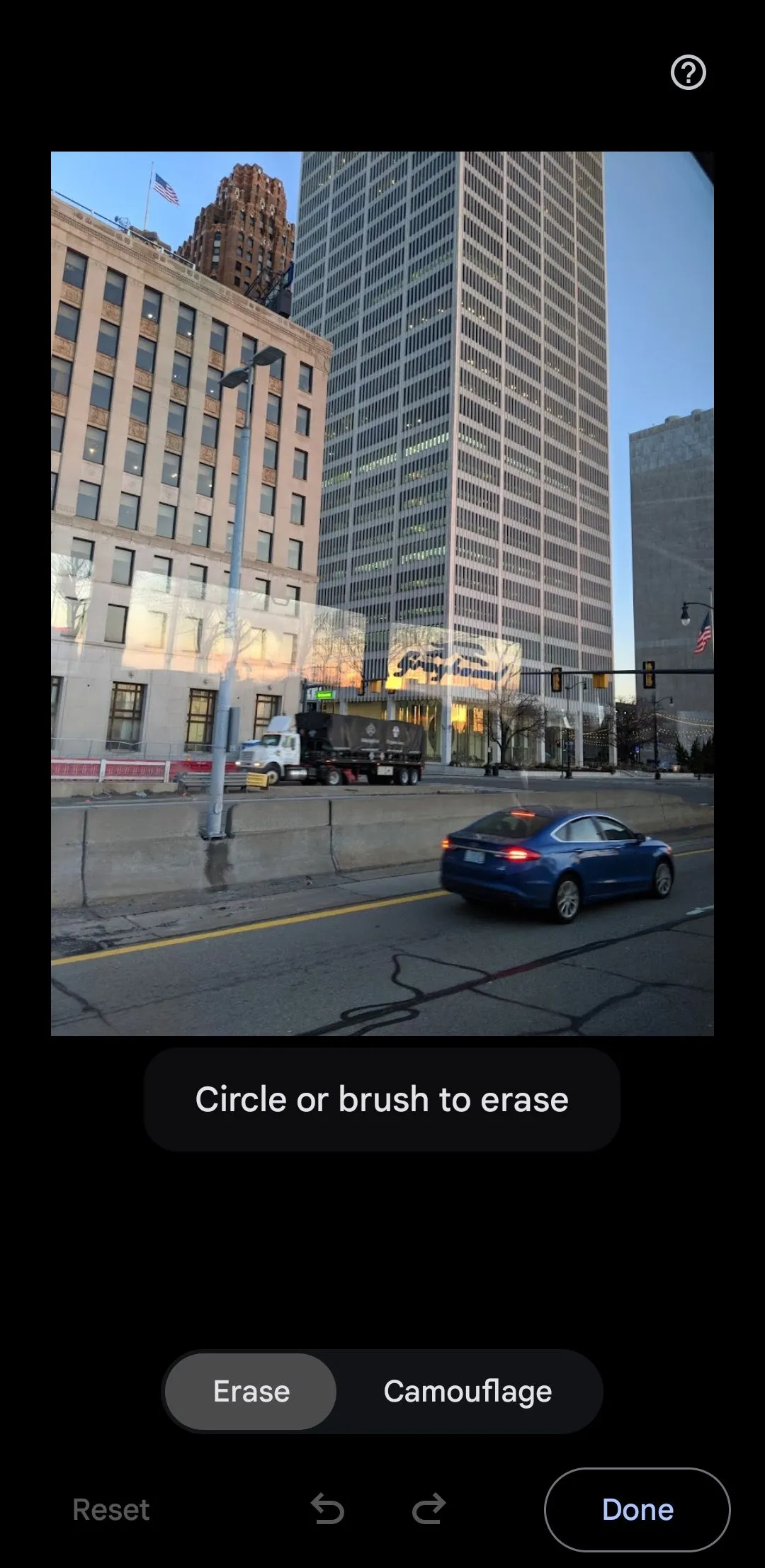 Các tùy chọn của Magic Editor trong ứng dụng Google Photos