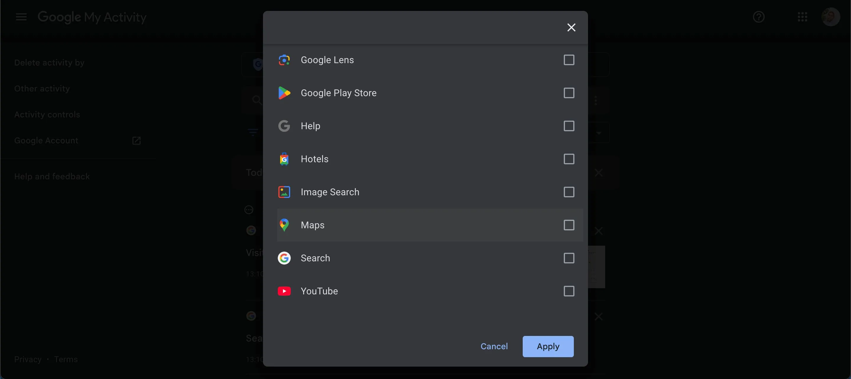 Các ứng dụng và nền tảng chính của Google nơi thu thập dữ liệu người dùng