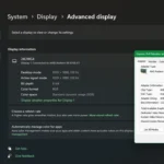 Cách kiểm tra VRAM trên Windows 11 qua cài đặt hiển thị nâng cao