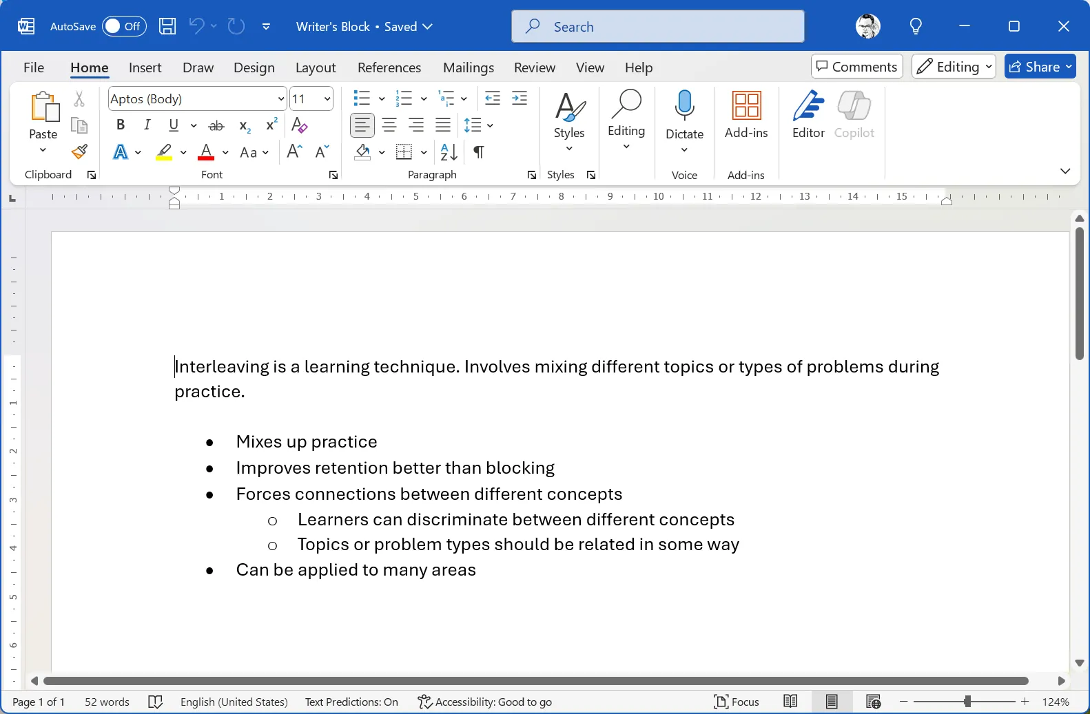 Cách tạo Bullet Points (gạch đầu dòng) và sub-bullets trong Microsoft Word