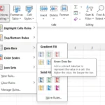 Cách thêm thanh dữ liệu vào các con số trong Excel