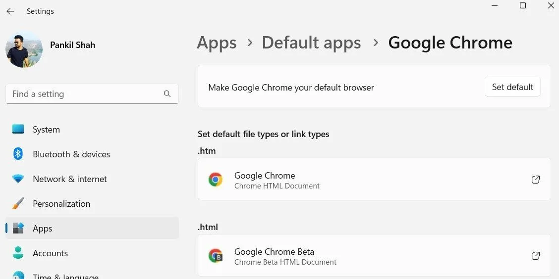 Cài đặt Chrome làm trình duyệt mặc định trên hệ điều hành Windows 11