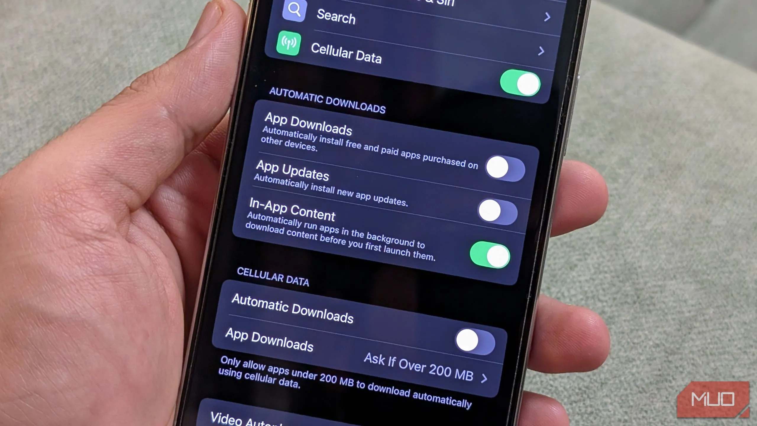 Cài đặt di động trong App Store để tiết kiệm data iPhone