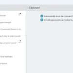 Cài đặt đồng bộ clipboard của ứng dụng KDE Connect trên máy tính Windows, minh họa tính năng chia sẻ dữ liệu.