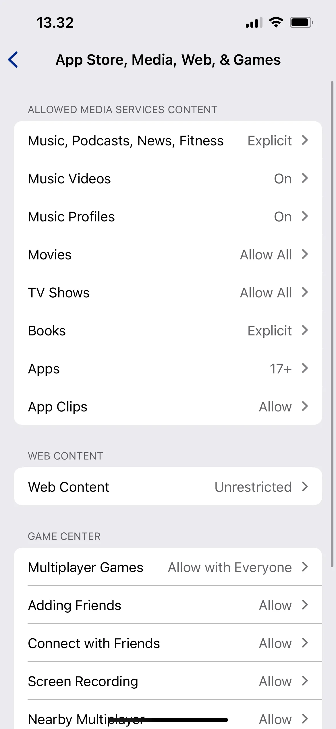 Cài đặt giới hạn nội dung và quyền riêng tư trên iPhone để lọc nhạc explicit trong Apple Music