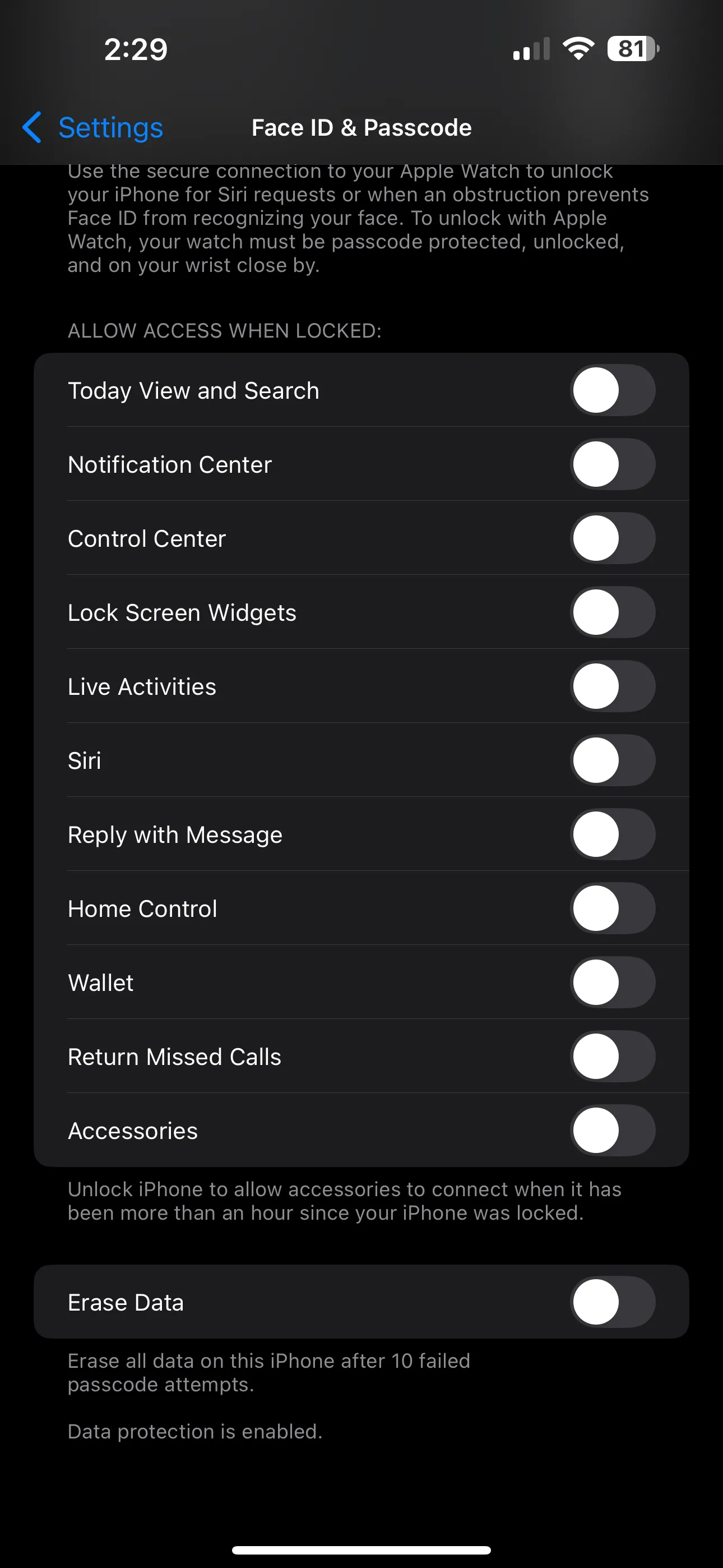 Cài đặt iPhone cho các ứng dụng và thông báo hiển thị trên màn hình khóa