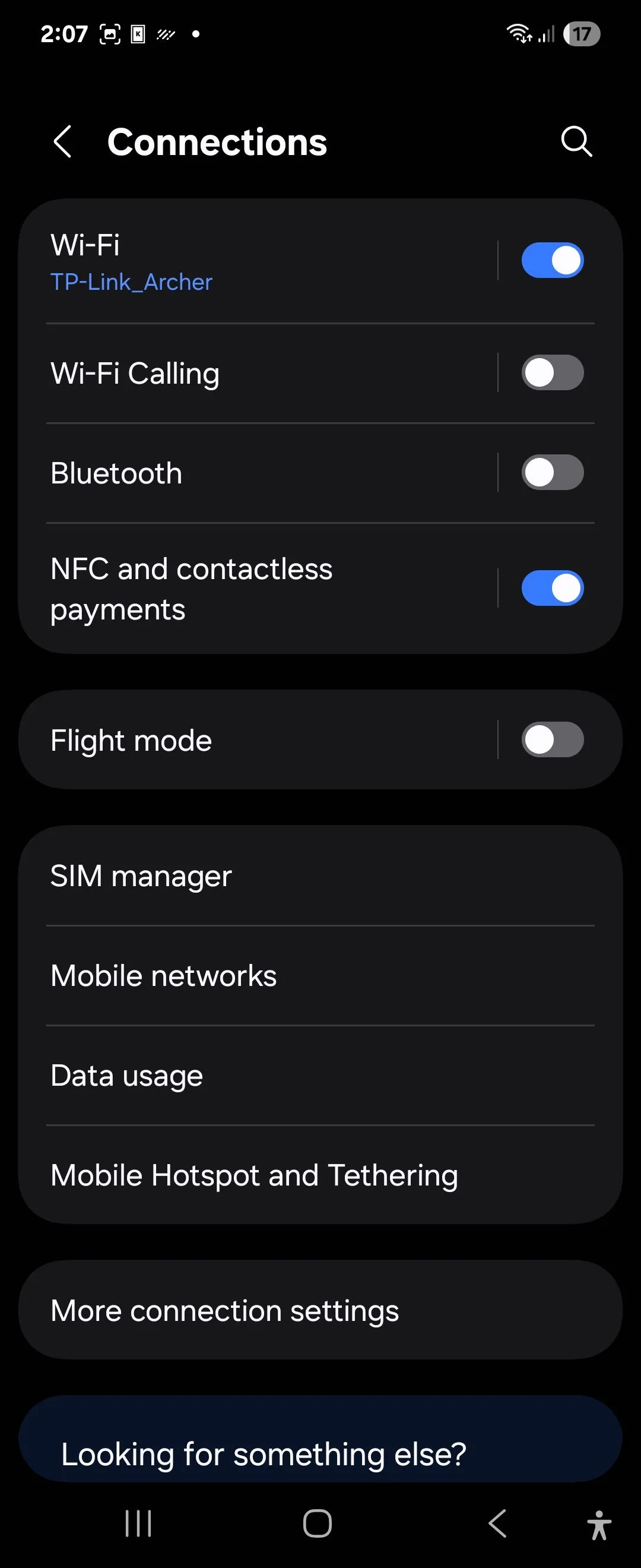Cài đặt kết nối điểm phát sóng di động trên giao diện One UI 7 của Android