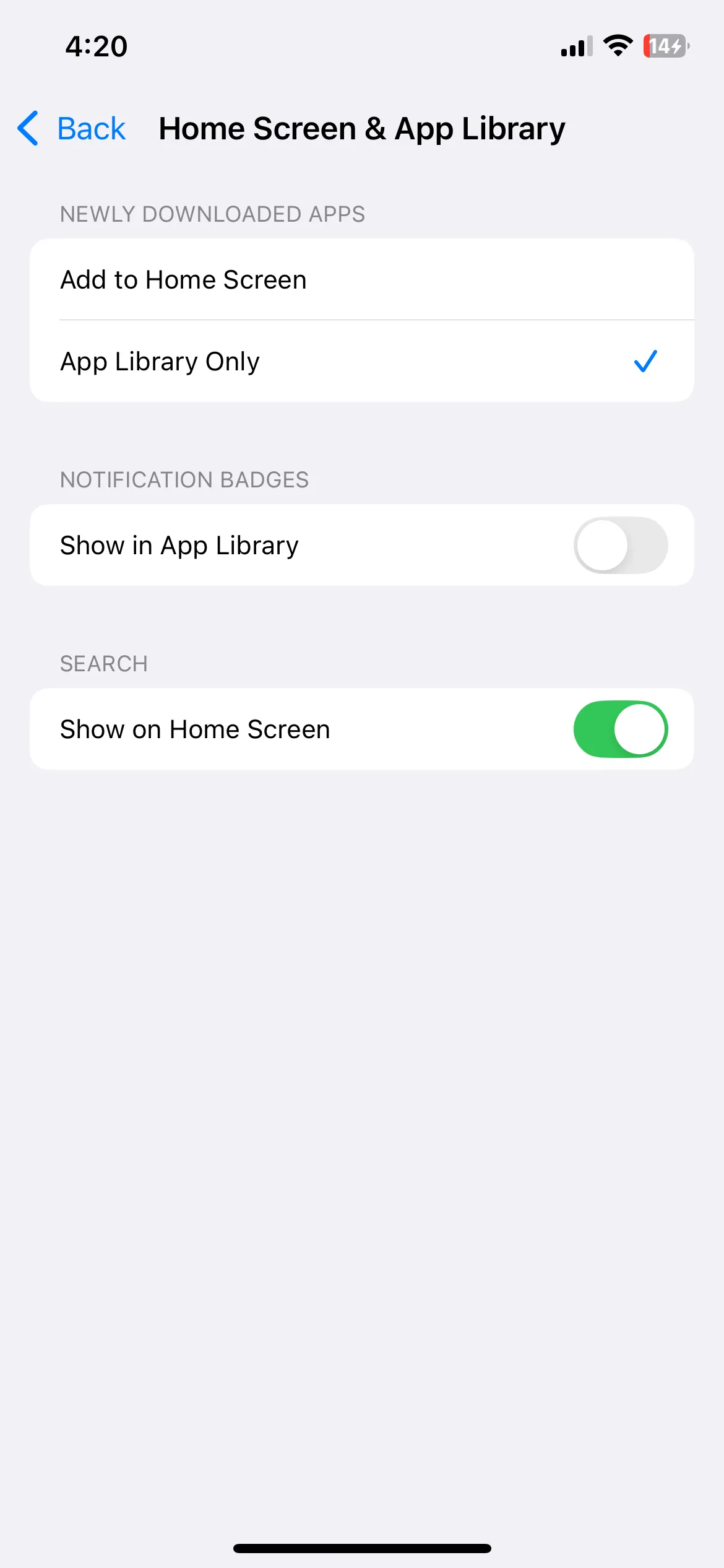 Cài đặt Màn hình chính và Thư viện ứng dụng trên iPhone giúp quản lý ứng dụng mới