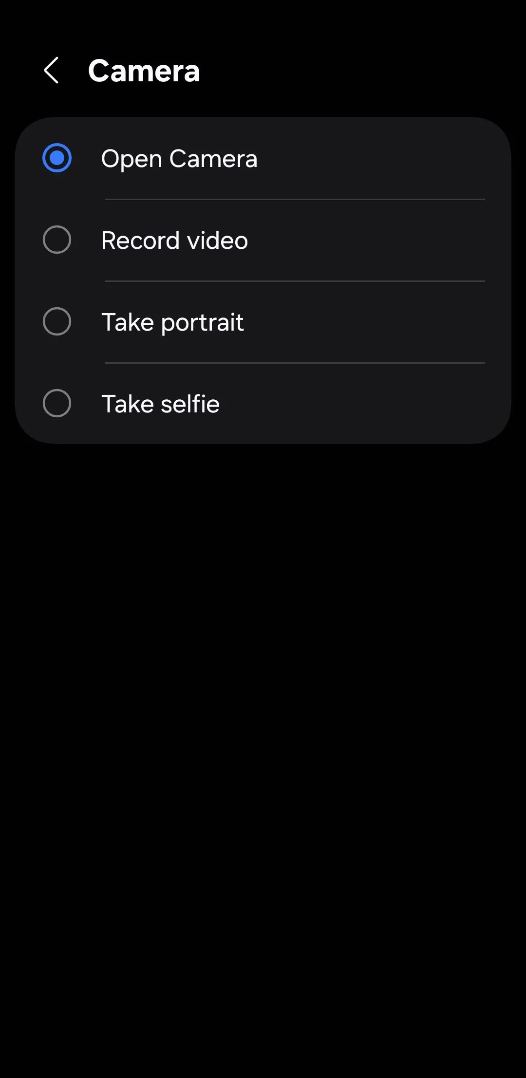 Cài đặt nhấn đúp nút cạnh cho camera Android