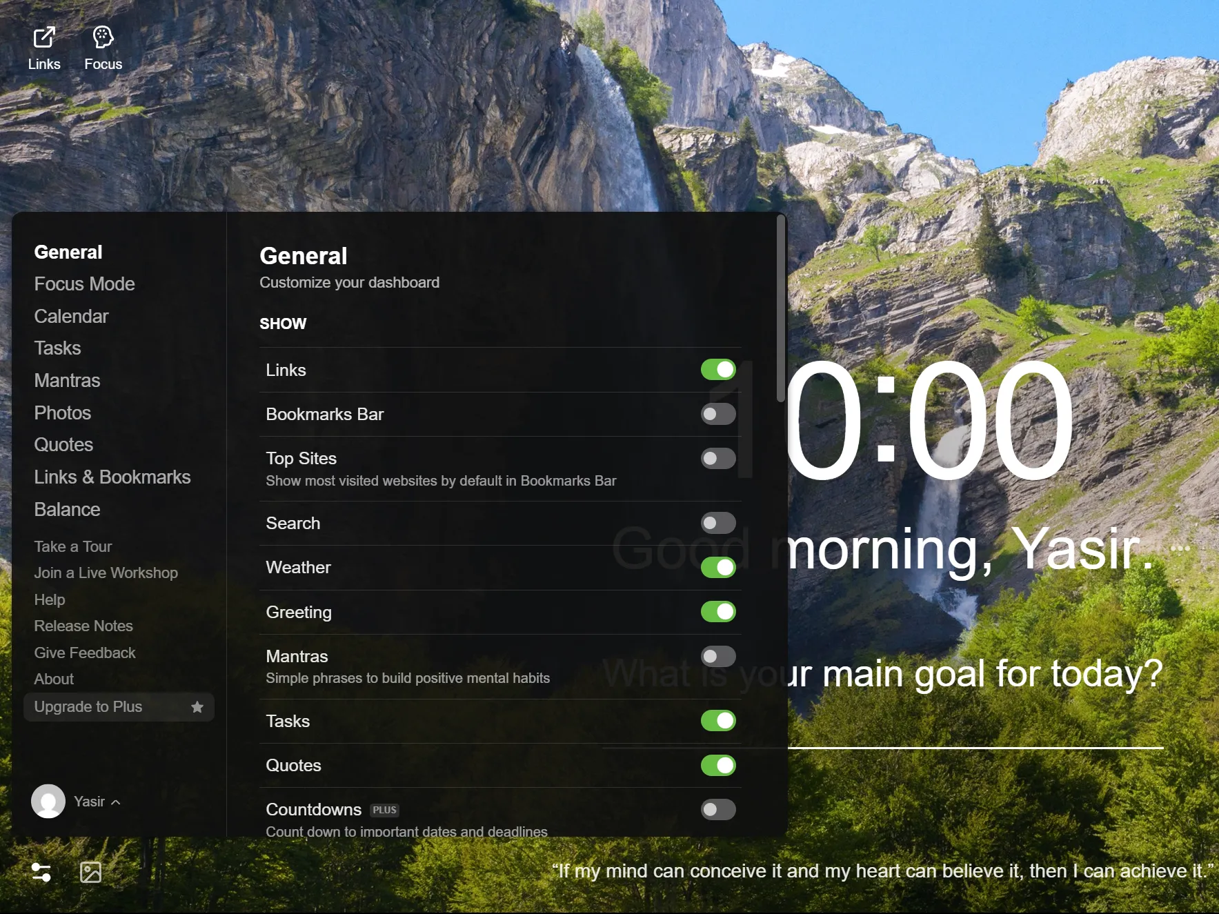 Cài đặt tiện ích mở rộng Momentum trong trình duyệt Chrome