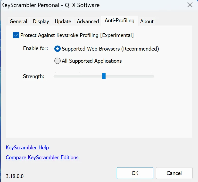 Cài đặt và tùy chỉnh tính năng mã hóa của KeyScrambler, phần mềm bảo vệ gõ phím khỏi keylogger.