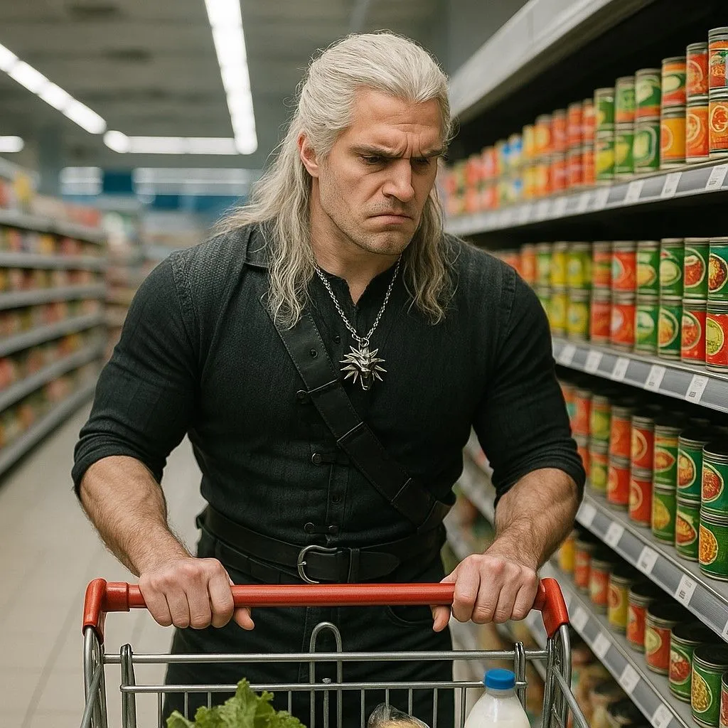 ChatGPT 4o tạo hình Geralt of Rivia mua sắm cực kỳ chân thực