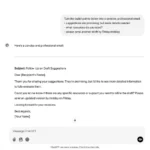 ChatGPT minh họa cách biến các gạch đầu dòng thành email hoàn chỉnh để tiết kiệm thời gian