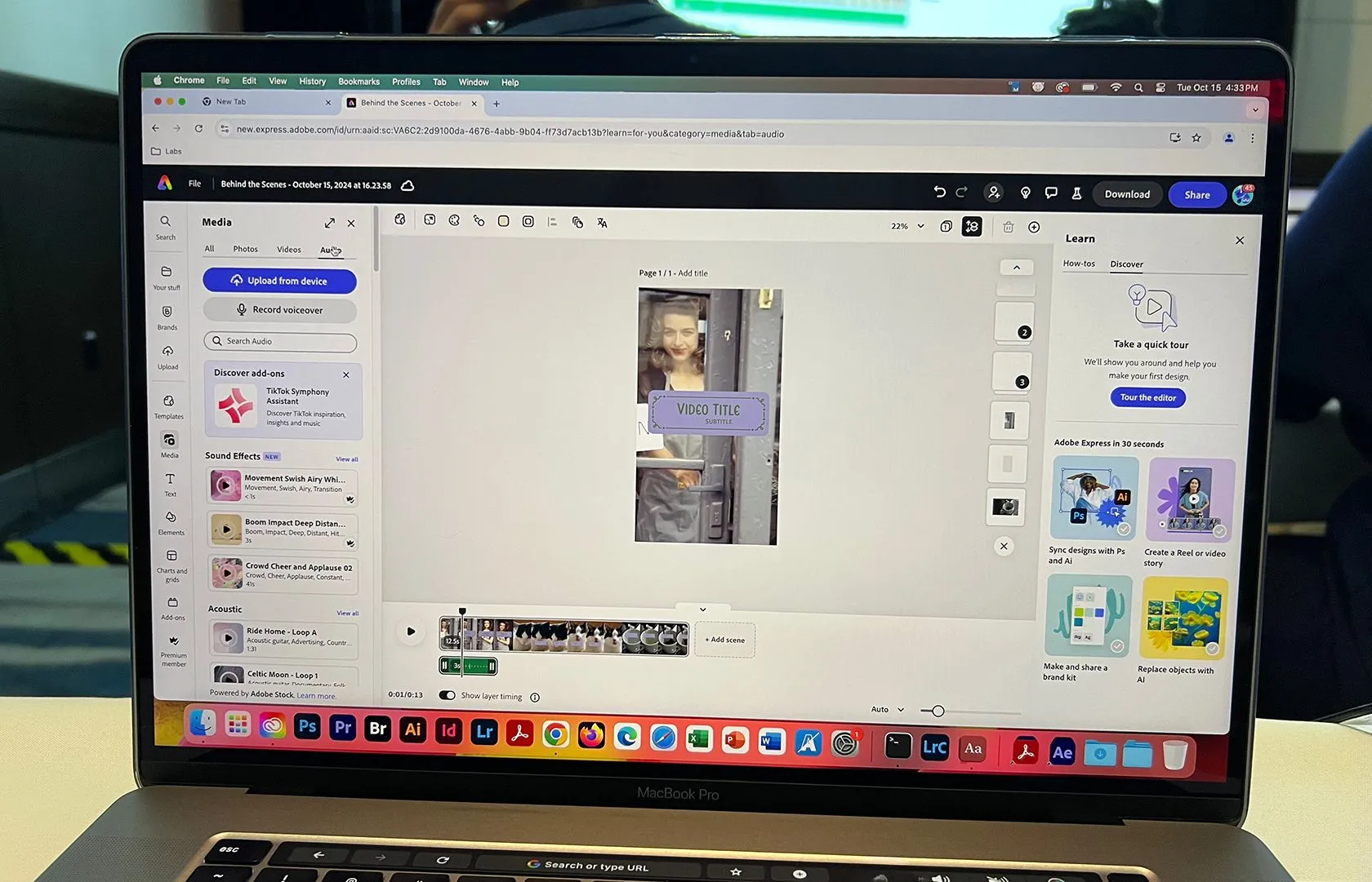 Chỉnh sửa video chuyên nghiệp với Adobe Express