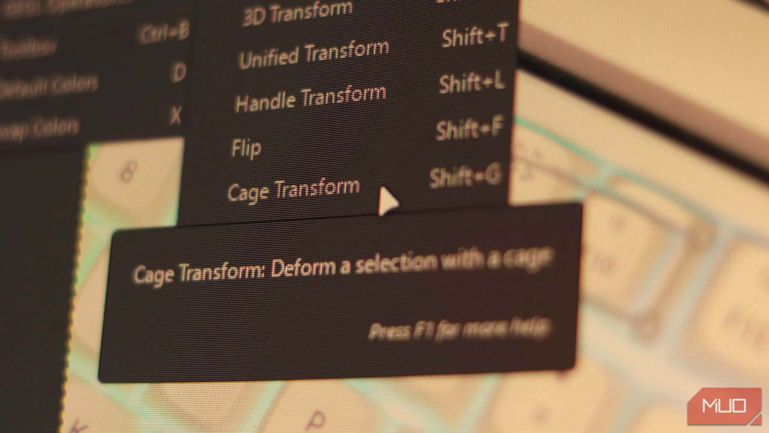 Công cụ Cage Transform trong GIMP