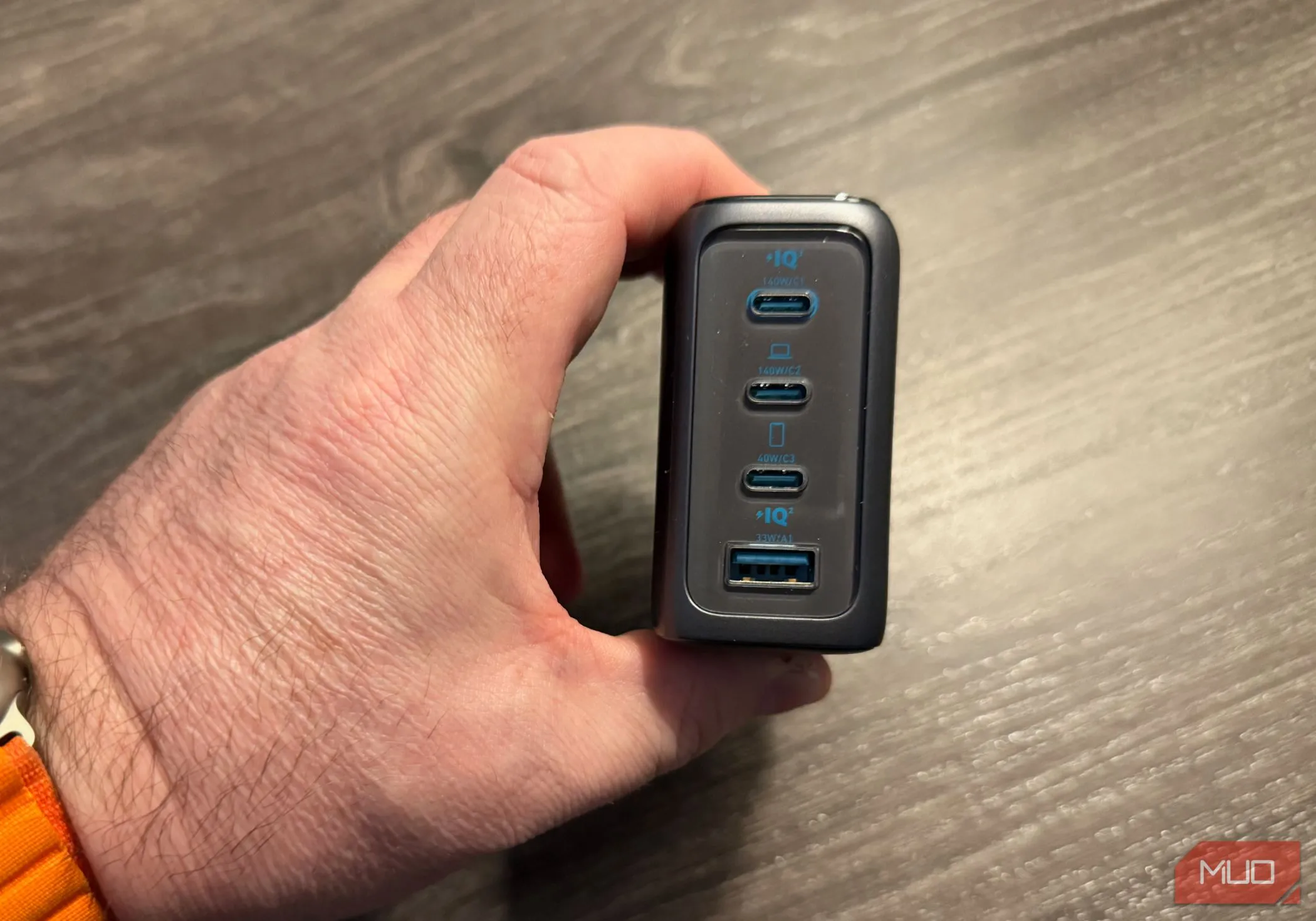 Cổng sạc trên củ sạc Anker 140W