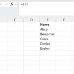 Cột dữ liệu động trong Excel chưa được làm sạch, hiển thị các giá trị 0 thừa ở cuối do tham chiếu ô trống.