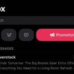 Danh mục email trong ứng dụng Apple Mail với quảng cáo từ Overstock sau cập nhật iOS 18.2