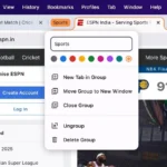 Đặt tên và chọn màu cho Nhóm Tab mới trên Chrome trên máy Mac