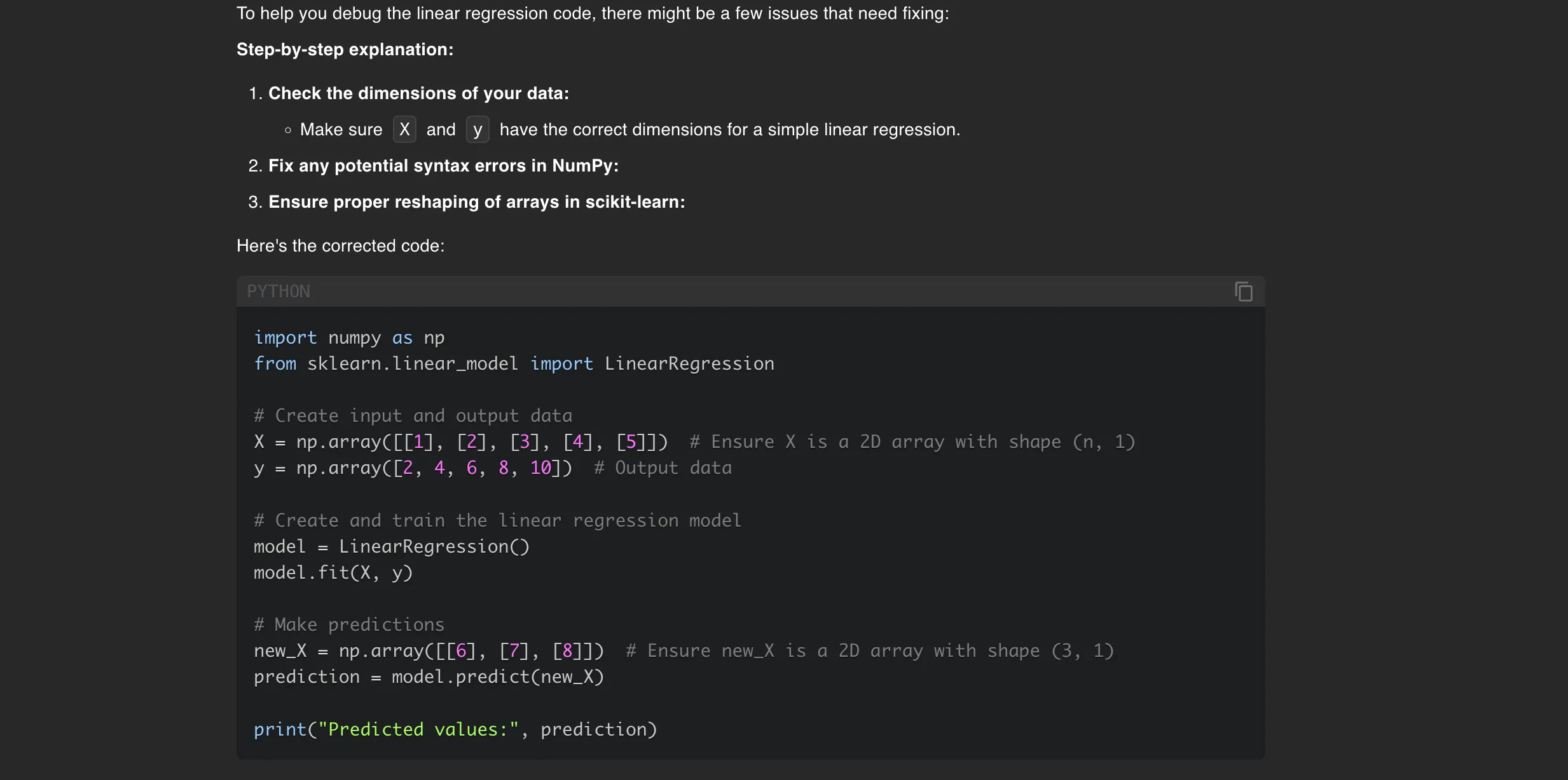 DeepSeek-R1 sửa lỗi trong mã Python, cung cấp gợi ý chính xác