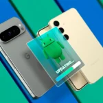 Điện thoại Google Pixel và Samsung Galaxy minh họa cập nhật phần mềm Android mới nhất
