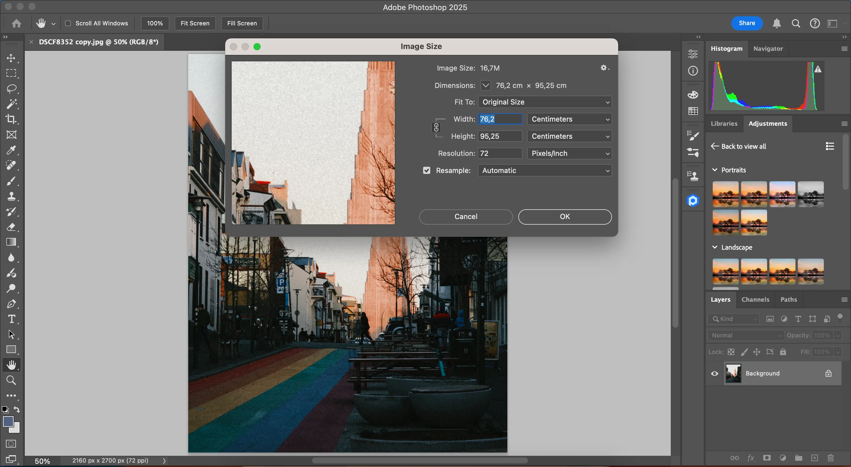 Điều chỉnh thông số Pixels Per Inch (PPI) để thay đổi kích thước file ảnh trong Photoshop