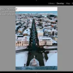 Giao diện Adobe Lightroom Classic trên máy tính hiển thị tính năng Calibration và các tùy chọn hiệu chỉnh ống kính chuyên sâu.