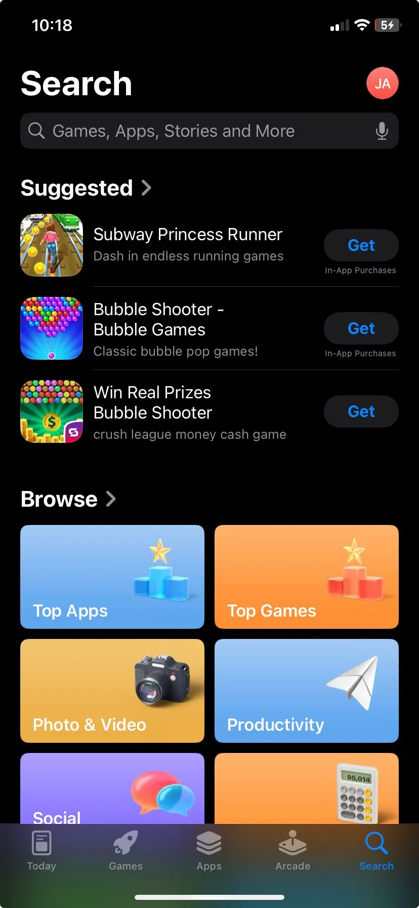 Giao diện Apple App Store hiển thị các ứng dụng gợi ý và tùy chọn duyệt, nhấn mạnh kho ứng dụng phong phú.