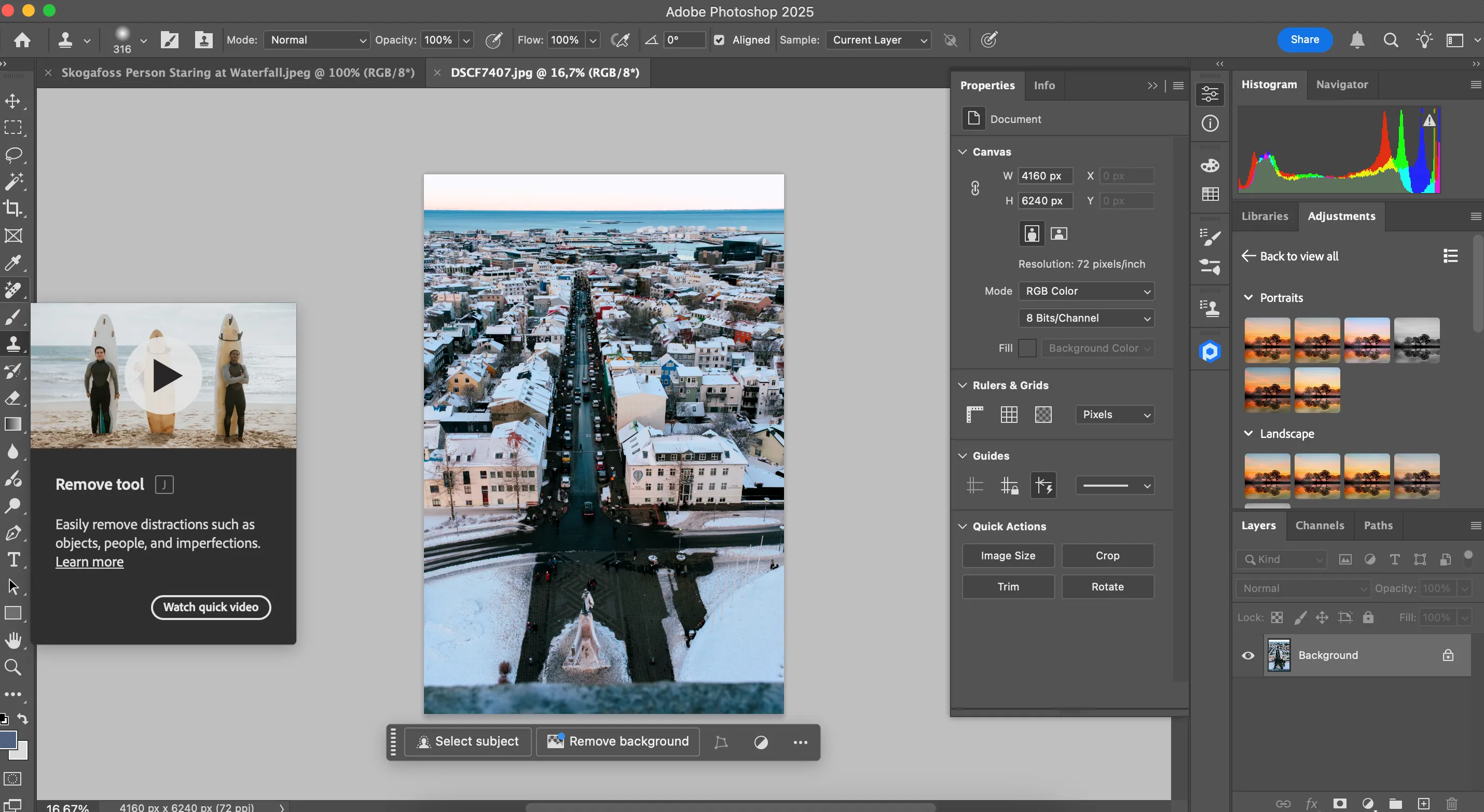 Giao diện các công cụ chỉnh sửa chi tiết (retouching) trong Photoshop