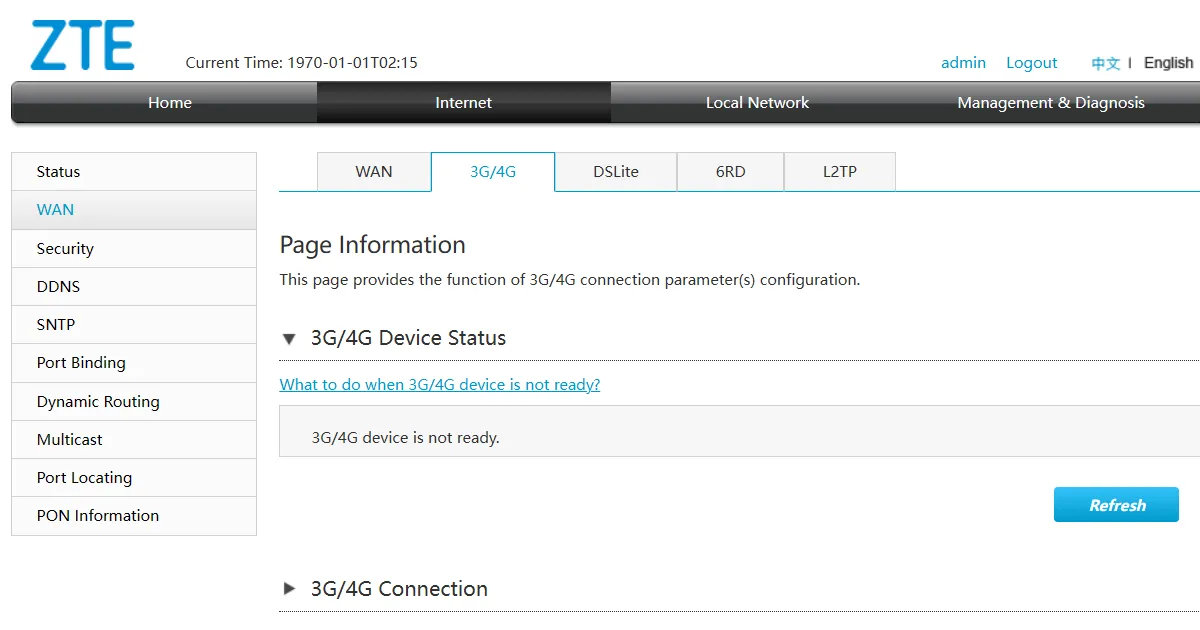 Giao diện cài đặt router cho phép kích hoạt internet di động qua USB