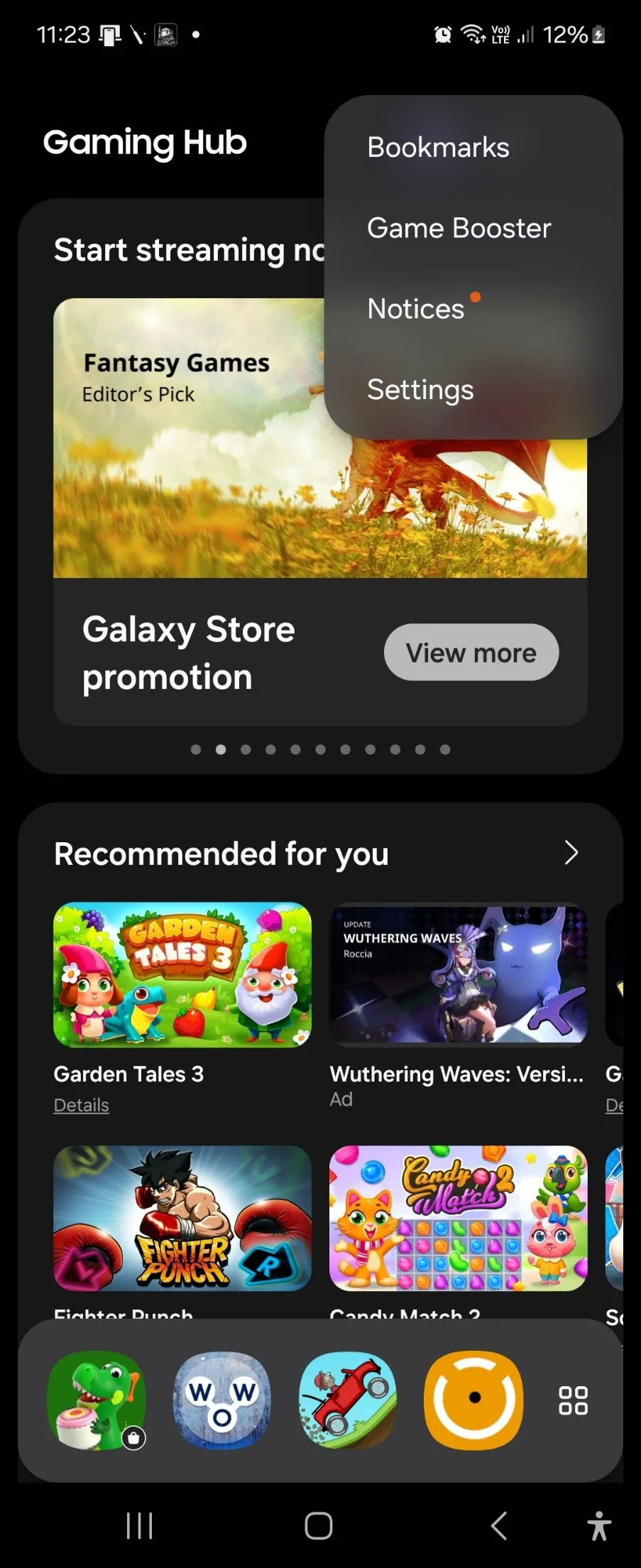 Giao diện cài đặt tính năng Pause USB Power Delivery trong ứng dụng Game Booster của Samsung Galaxy Z Flip 6