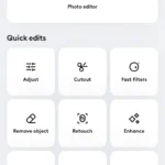 Giao diện chính ứng dụng Photoleap với các mục Discover, Edit, Generate