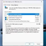 Giao diện công cụ Disk Cleanup đang chạy trên Windows 11 giúp giải phóng dung lượng ổ đĩa.