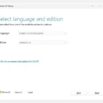 Giao diện công cụ tạo bộ cài đặt Windows 11