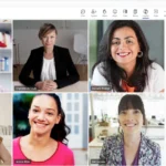 Giao diện cuộc họp Microsoft Teams tích hợp Copilot AI hiển thị các câu hỏi gợi ý tự động