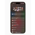 Giao diện danh sách khách mời trên ứng dụng Apple Invites cho iPhone