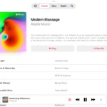 Giao diện danh sách phát nhạc không lời thư giãn trên Apple Music, giúp tăng cường tập trung
