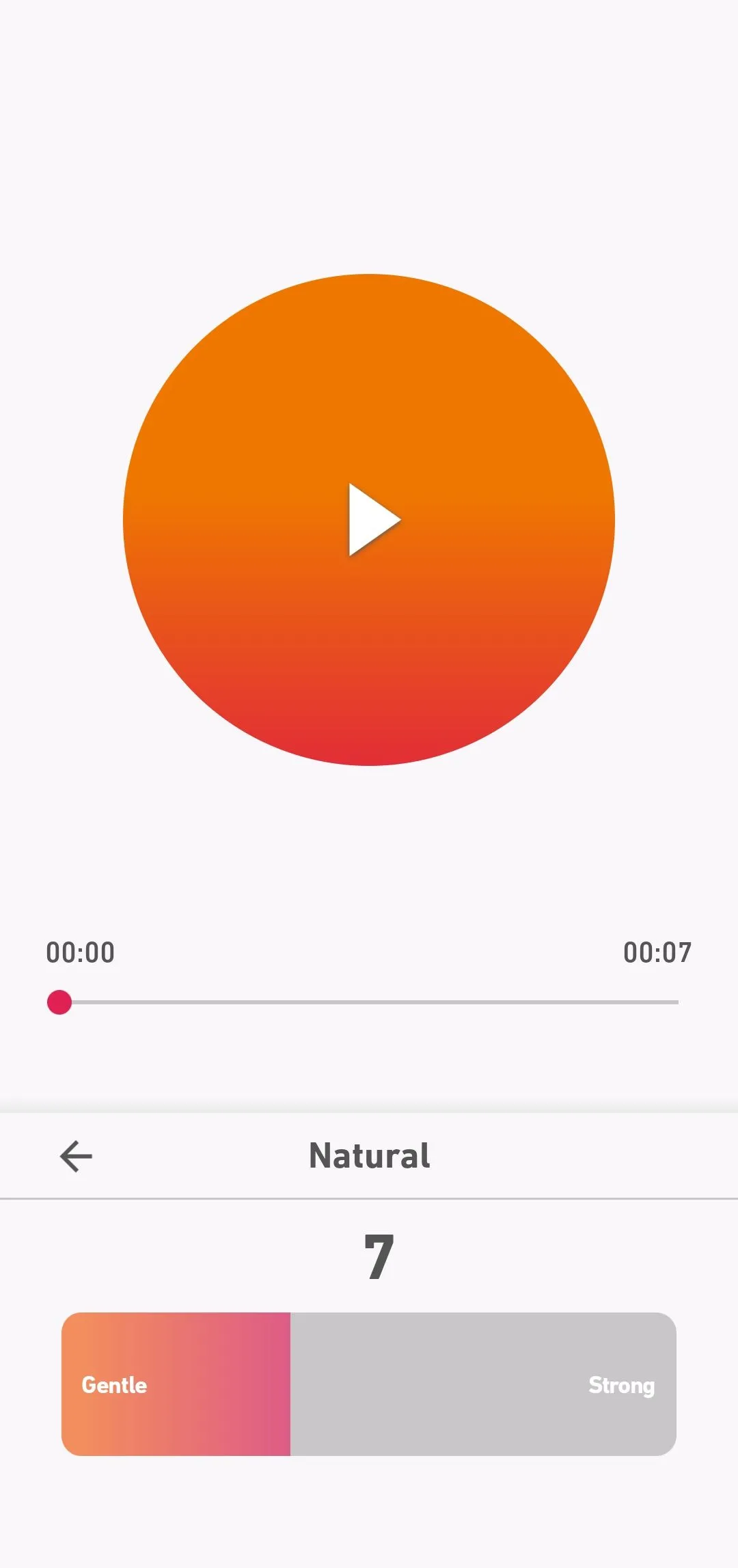 Giao diện điều chỉnh mức độ cho các cài đặt EQ sẵn có trong Dolby On, bao gồm các phong cách như Natural, Amped, Lyric, Deep và Thump.