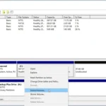 Giao diện Disk Management trên Windows, minh họa quá trình mở rộng ổ đĩa C, một thao tác phức tạp khi quản lý phân vùng ổ cứng.