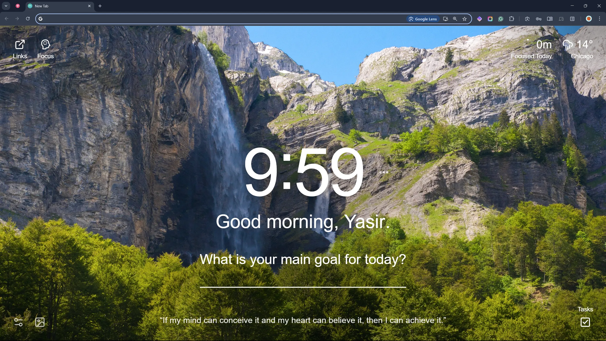 Giao diện Google Chrome đã được tối giản với trang tab mới Momentum