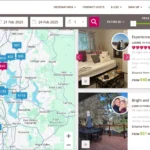 Giao diện kết quả tìm kiếm homestay tại Seattle trên ứng dụng Homestay.com