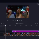 Giao diện Microsoft Clipchamp hiển thị video mẫu từ thư viện nội dung stock mới, tối ưu cho doanh nghiệp
