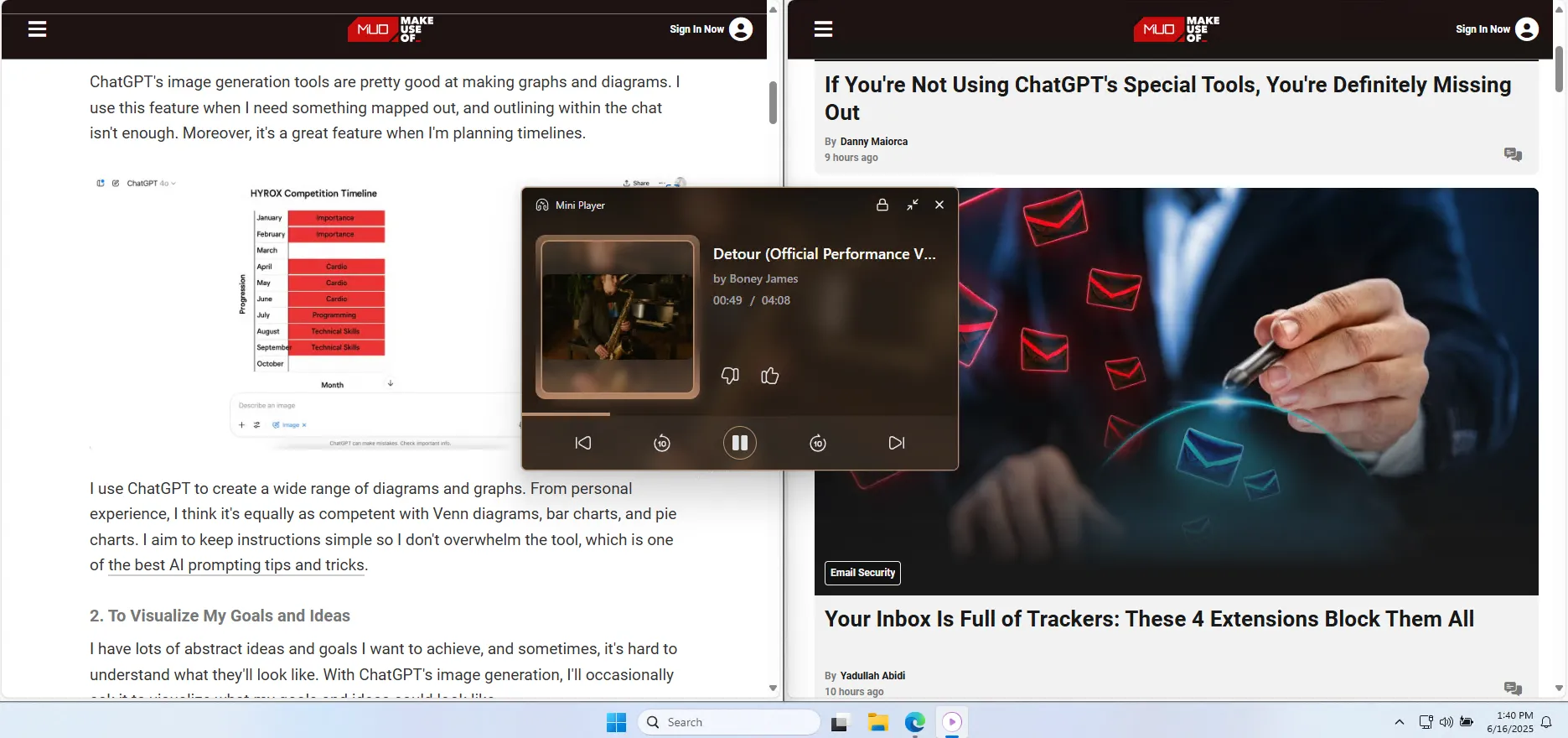 Giao diện mini-player của Venipa's YouTube Music Desktop App
